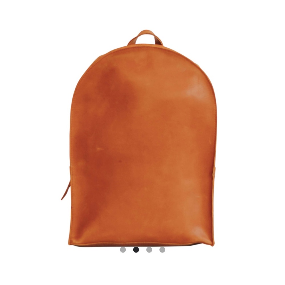 Cognac Leather Backpack